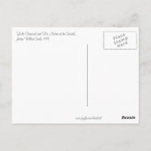 Mutter und Sohn am Meer Postkarte (Rückseite)