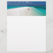 Mutter und Sohn am tropischen Strand Flyer (Vorne)