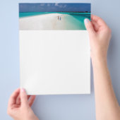 Mutter und Sohn am tropischen Strand Flyer (Hand)