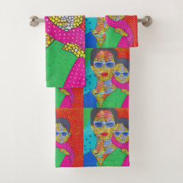 Mutter und Sohn Badhandtuch Set