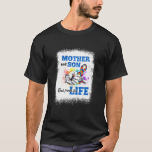 Mutter und Sohn beste Freunde fürs Leben Autismus- T-Shirt