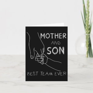 Mutter und Sohn bestes Team überhaupt Familie pass Karte