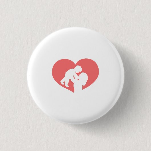 Mutter und Sohn Button (Vorderseite)
