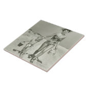 Mutter-und Sohn-Gehen Fliese (Seite)