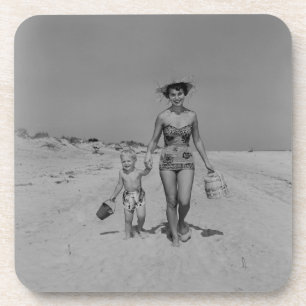 Mutter und Sohn Getränkeuntersetzer