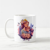 Mutter und Sohn glücklich Muttertag Kaffeetasse (Links)