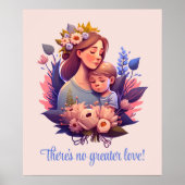 Mutter und Sohn glücklich Muttertag Poster (Vorne)