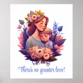 Mutter und Sohn glücklich Muttertag Poster (Vorne)
