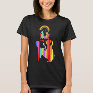 Mutter und Sohn in schönen Farben für Mama T-Shirt