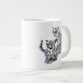Mutter und Sohn Jumbo-Tasse (Vorderseite Rechts)