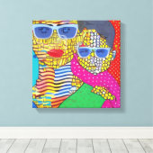 Mutter und Sohn Leinwanddruck (Insitu (Holzboden))