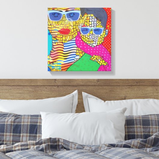 Mutter und Sohn Leinwanddruck (Insitu (Schlafzimmer))