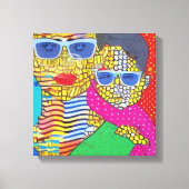 Mutter und Sohn Leinwanddruck (Vorderseite)