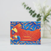 Mutter-und-Sohn-Malerei Postkarte (Stehend Vorderseite)