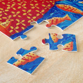 Mutter-und-Sohn-Malerei Puzzle (Seite)