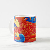 Mutter und Sohn mit Goldfish Modern Art Malerei Kaffeetasse (Vorderseite Links)