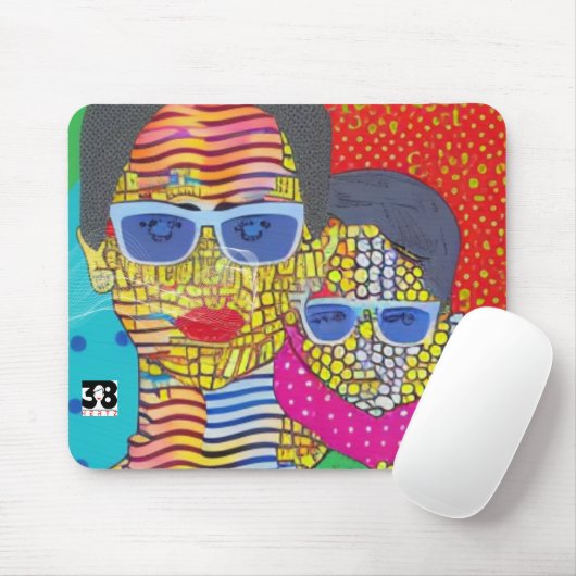 Mutter und Sohn Mousepad (Mit Mouse)