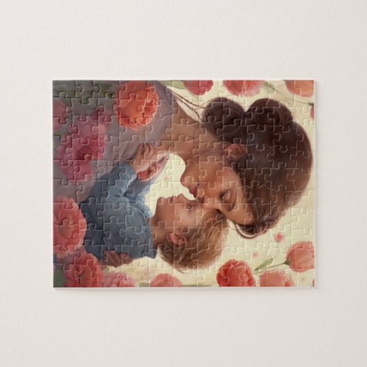 Mutter und Sohn - Mutter umarmen Puzzle (Horizontal)