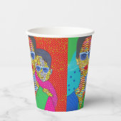 Mutter und Sohn Pappbecher (Vorderseite)