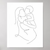 Mutter und Sohn Print, Mutter und Sohn Art, Mutter Poster (Vorne)
