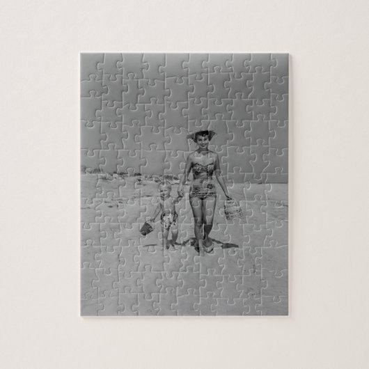 Mutter und Sohn Puzzle (Vertikal)