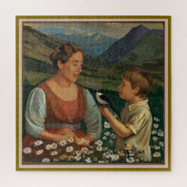 Mutter und Sohn ruhige magische Momente Puzzle