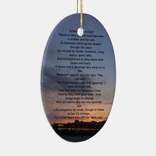 Mutter-und Sohn-Verzierung Keramik Ornament (Rechts)