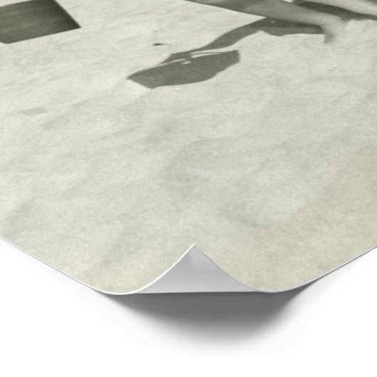 Mutter und Sohn zu Fuß Poster (Ecke)