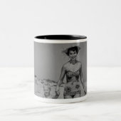 Mutter und Sohn Zweifarbige Tasse (Mittel)