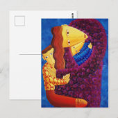 Mutter-und-Söhne-Gemälde Postkarte (Vorne/Hinten)