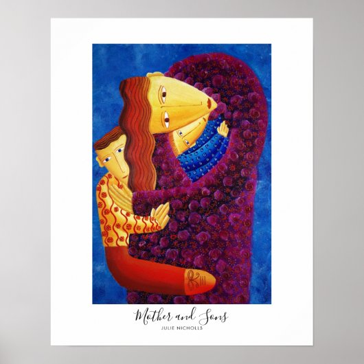 Mütter und Söhne Malerei Poster (Vorne)