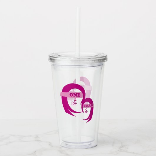 Mutter und Tochter Acryltumbler Acryltrinkbecher (Vorderseite)