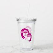 Mutter und Tochter Acryltumbler Acryltrinkbecher (Rückseite)