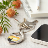 Mutter und Tochter an der Schlüsselanhänger (Seite)