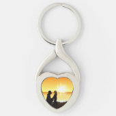 Mutter und Tochter an der Schlüsselanhänger (Vorderseite)