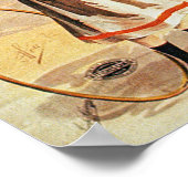 Mutter und Tochter auf einem Spaziergang (farbige Poster (Ecke)