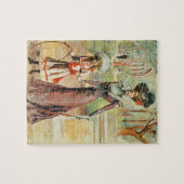 Mutter und Tochter auf einem Weg (Farbelitho) Puzzle (Horizontal)