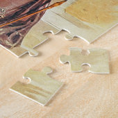 Mutter und Tochter auf einem Weg (Farbelitho) Puzzle (Seite)