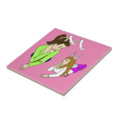 Mutter und Tochter Bunnygirls Fliese (Seite)