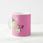 Mutter und Tochter Bunnygirls Kaffeetasse (Vorderseite Links)