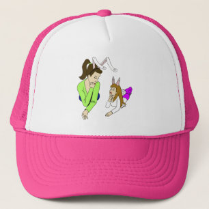 Mutter und Tochter Bunnygirls Truckerkappe