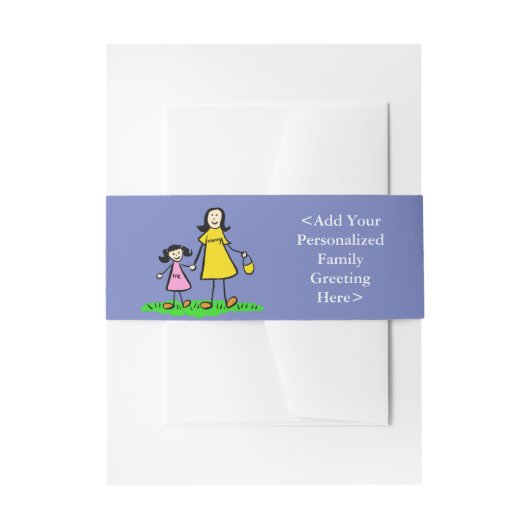 Mutter und Tochter Custom Invasion Bands Einladungsbanderole (Vorderseite Beispiel)