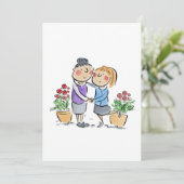 Mutter und Tochter Einladung (Stehend Vorderseite)