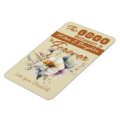 Mutter und Tochter ewig blorange Orange Magnet (Linke Seite)