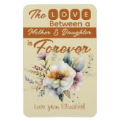 Mutter und Tochter ewig blorange Orange Magnet (Vertikal)