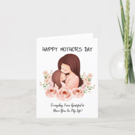 Mutter und Tochter Feiertagskarte