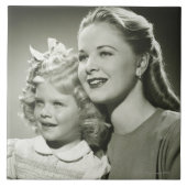 Mutter und Tochter Fliese (Vorderseite)