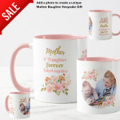 Mutter und Tochter Forever Linked Floral FOTO Tasse