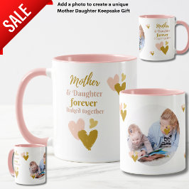 Mutter und Tochter Forever Linked FOTO Tasse