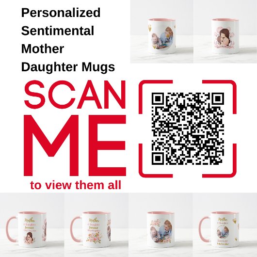 Mutter und Tochter Forever Linked FOTO Tasse